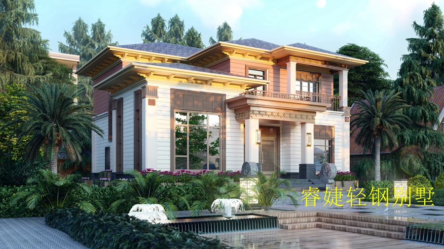 農村建房兩層輕鋼別墅得多少錢？